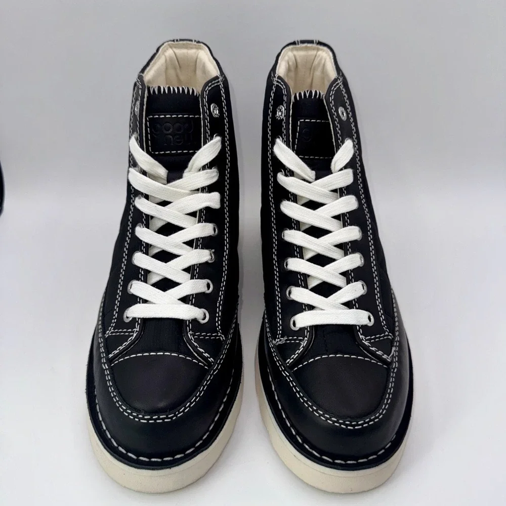 Good‎ News Roopa Quilted Boots Men's Size 9 Black White Puffer